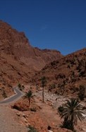 On the road above the Todra Gorge - Morocco